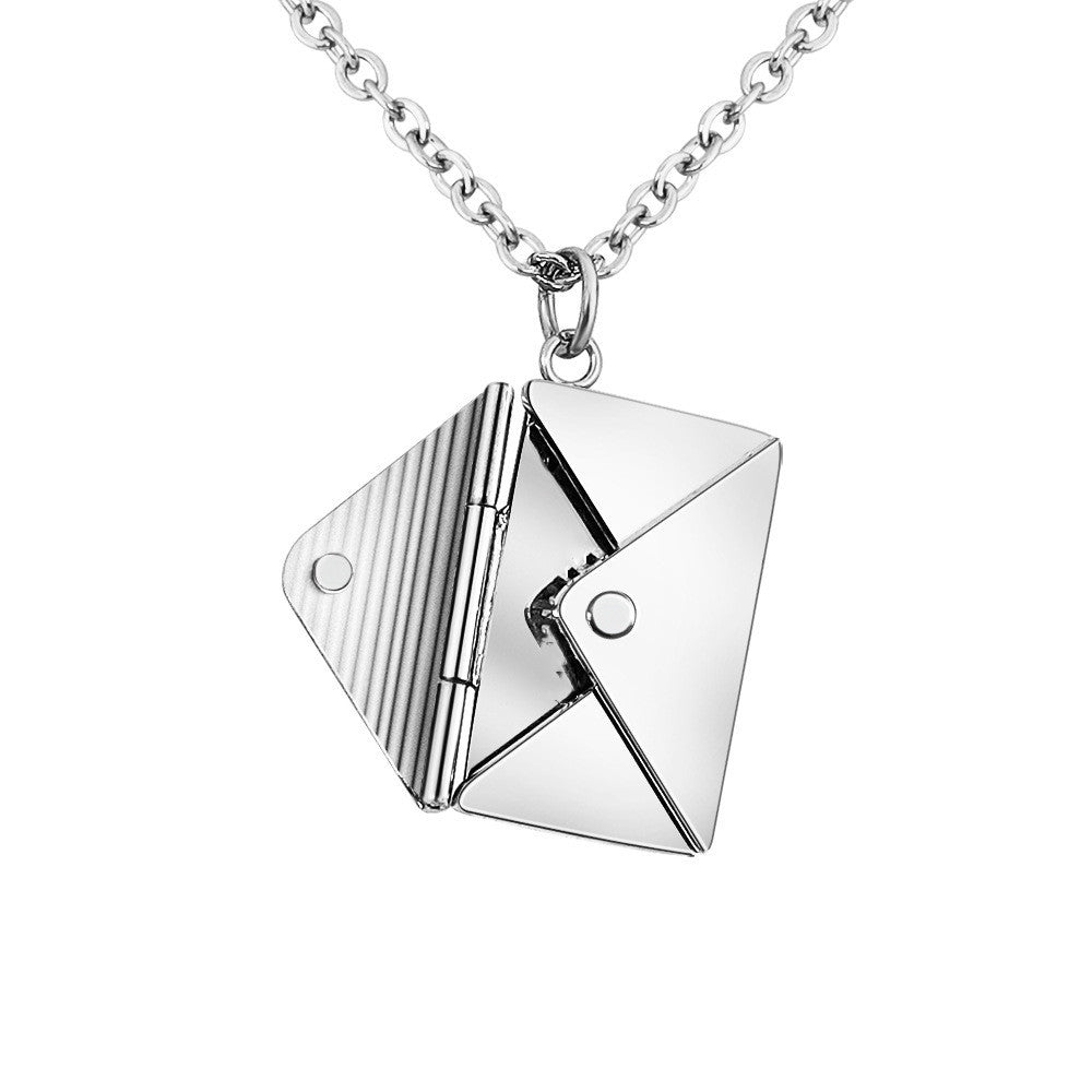 Envelope Locket Necklace – Personalized Love Letter Jewelry